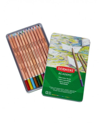 Derwent Academy Μεταλλική Κασετίνα με 12 Μολύβια Ακουαρέλας  Derwent Academy Μεταλλική Κασετίνα με 12 Μολύβια Ακουαρέλας