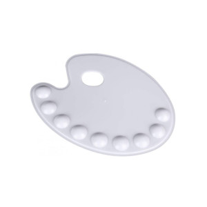 Πλαστική Παλέτα Οβάλ 9 Θέσεων Πλαστική Παλέτα Οβάλ 9 Θέσεων