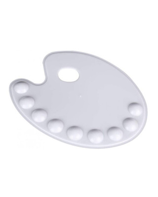 Πλαστική Παλέτα Οβάλ 9 Θέσεων Πλαστική Παλέτα Οβάλ 9 Θέσεων